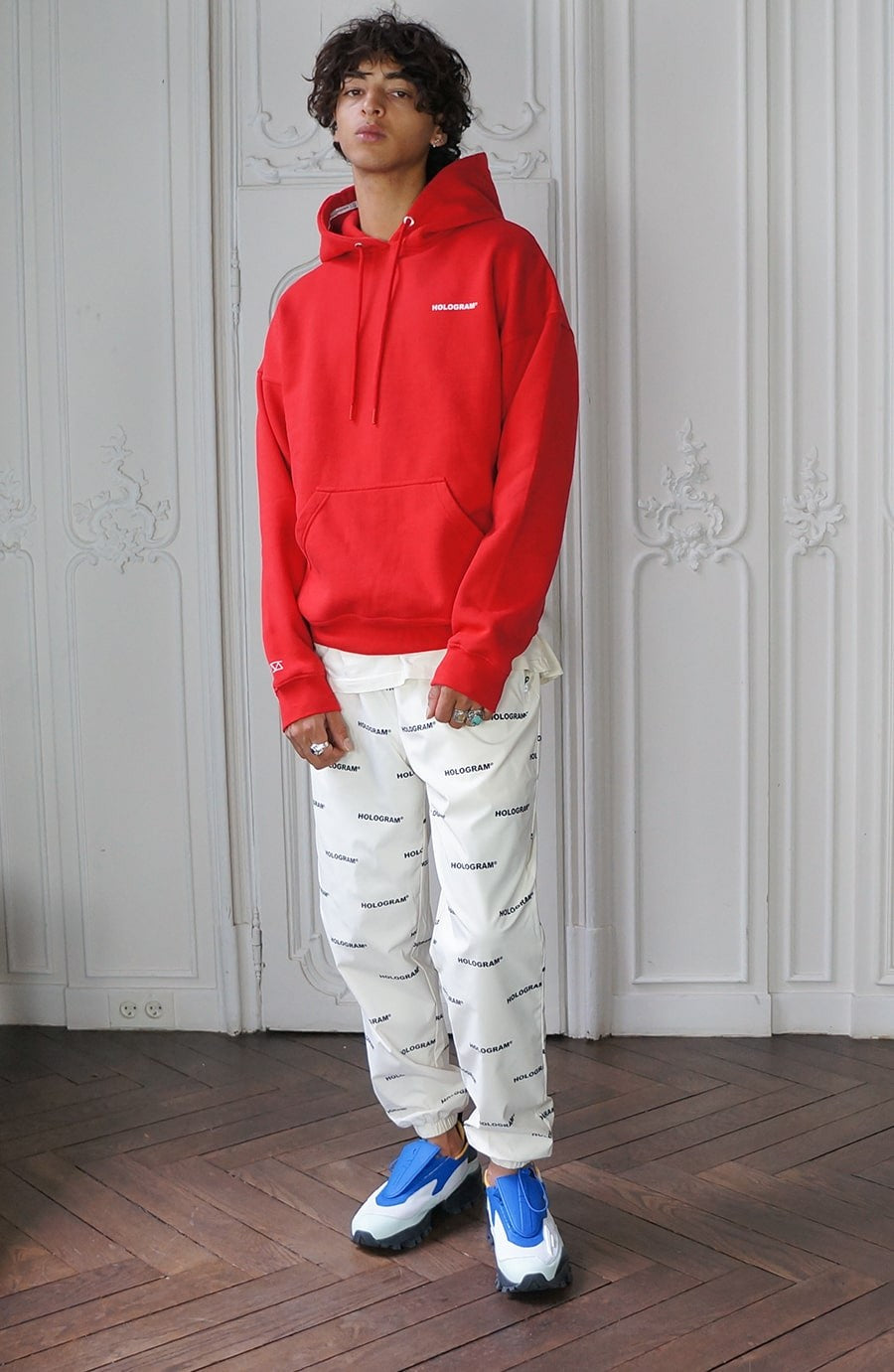 Hoodie streetwear Stamp red