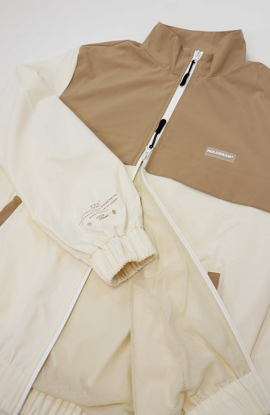 Veste streetwear Whole beige