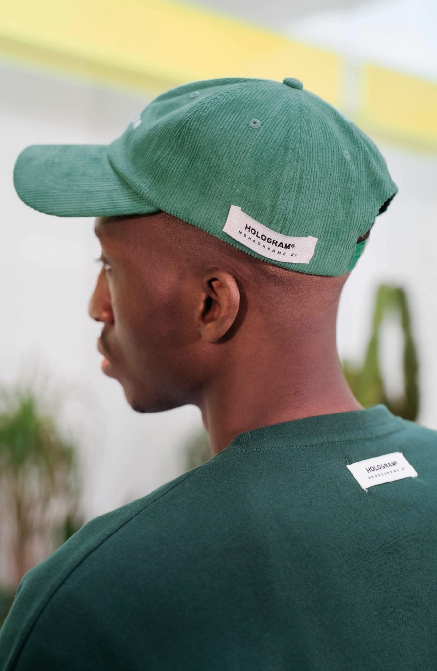 Monochrome green streetwear cap