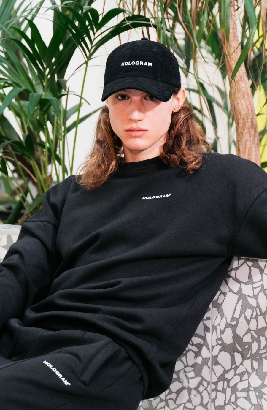 Monochrome black streetwear cap