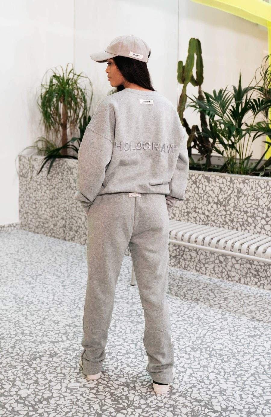 Casquette streetwear Monochrome grey