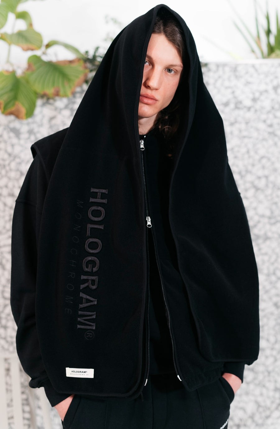 Echarpe streetwear Monochrome black