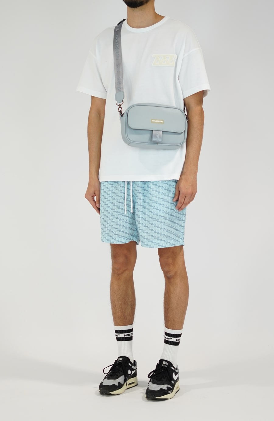 Sacoche streetwear Hide blue