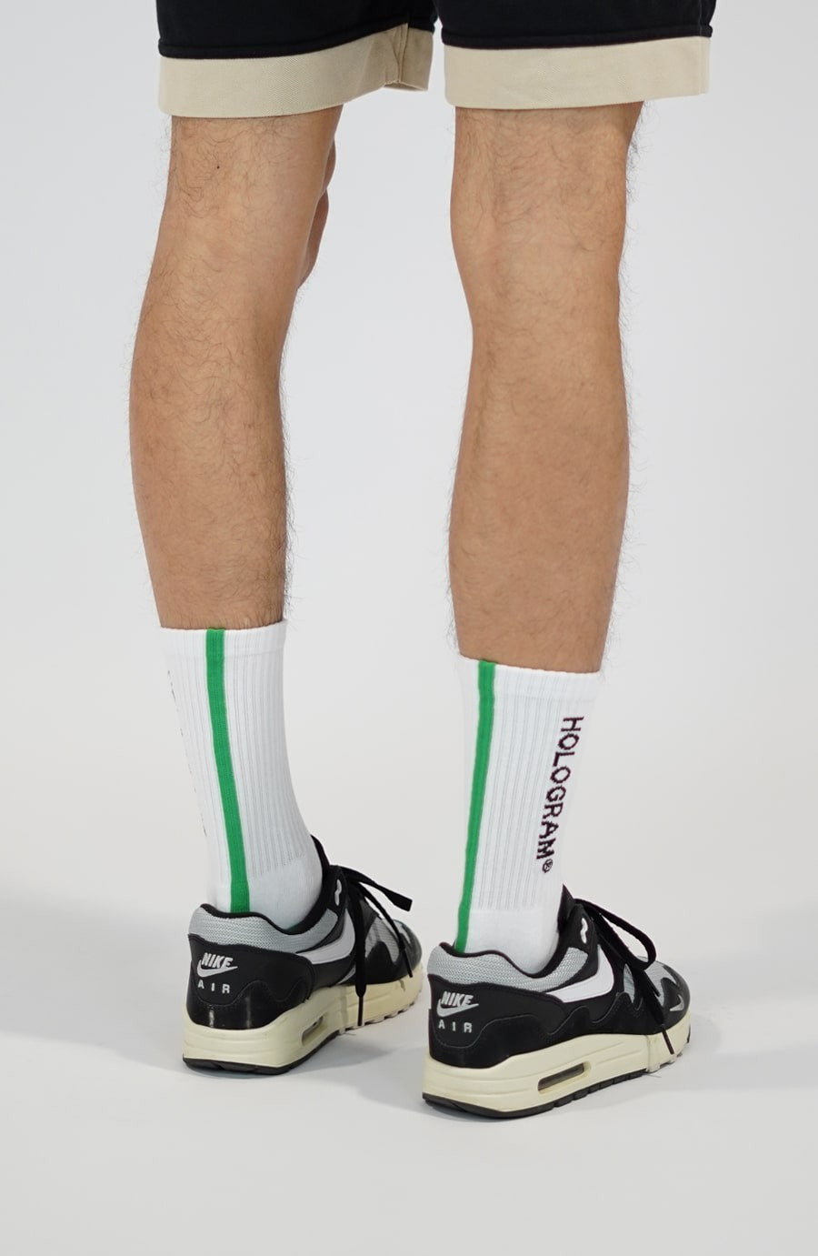 Line green streetwear socks