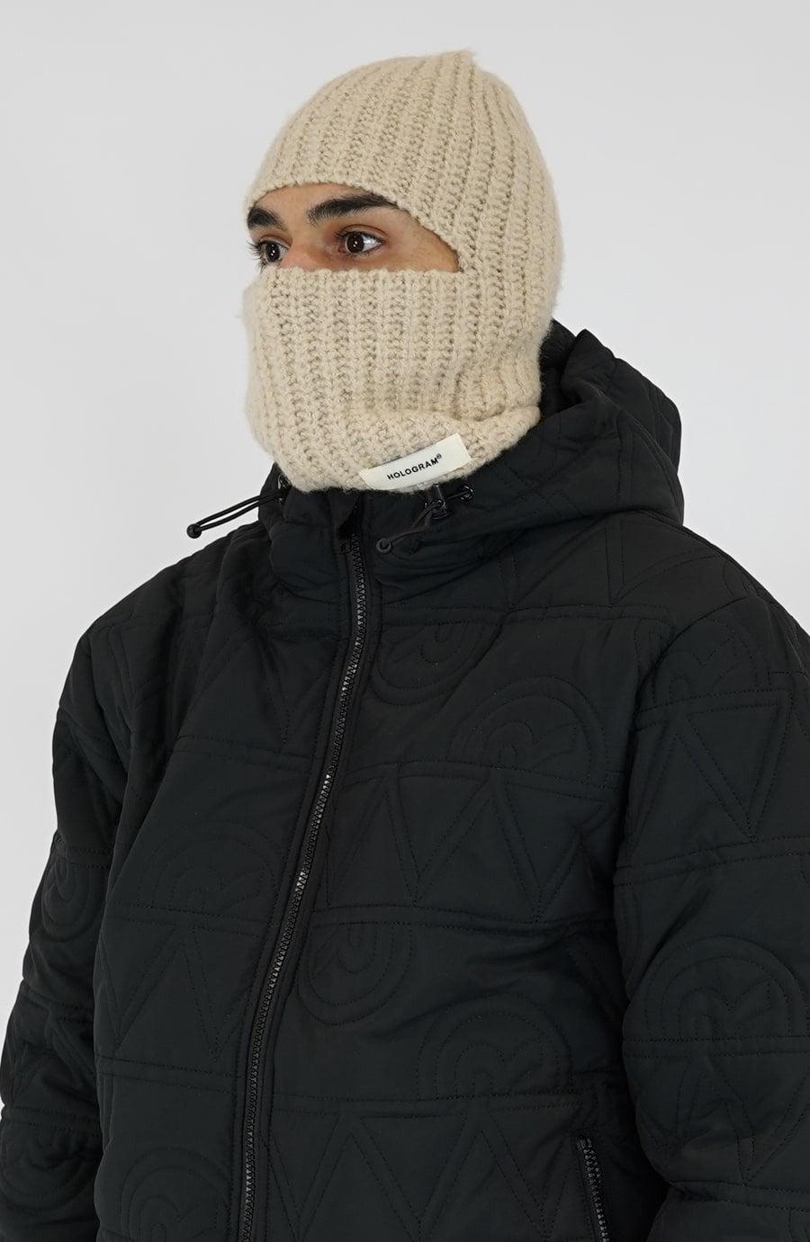 Beige streetwear balaclava