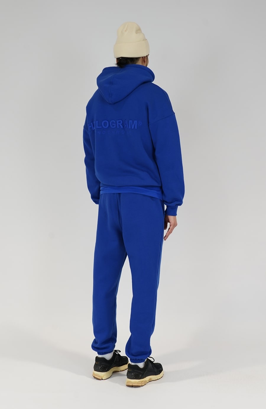 Hoodie streetwear Monochrome 02 blue