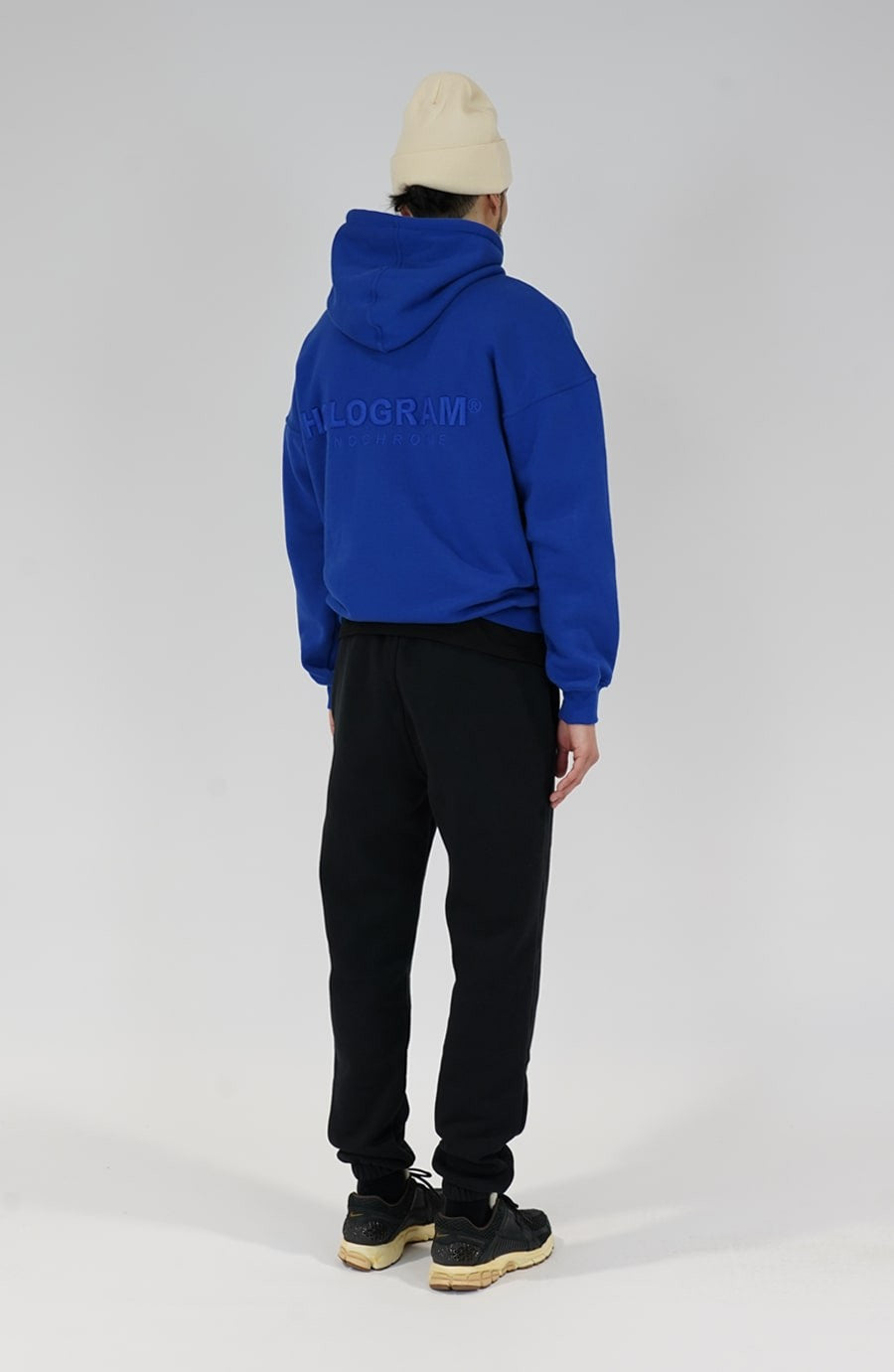 Hoodie streetwear Monochrome 02 blue