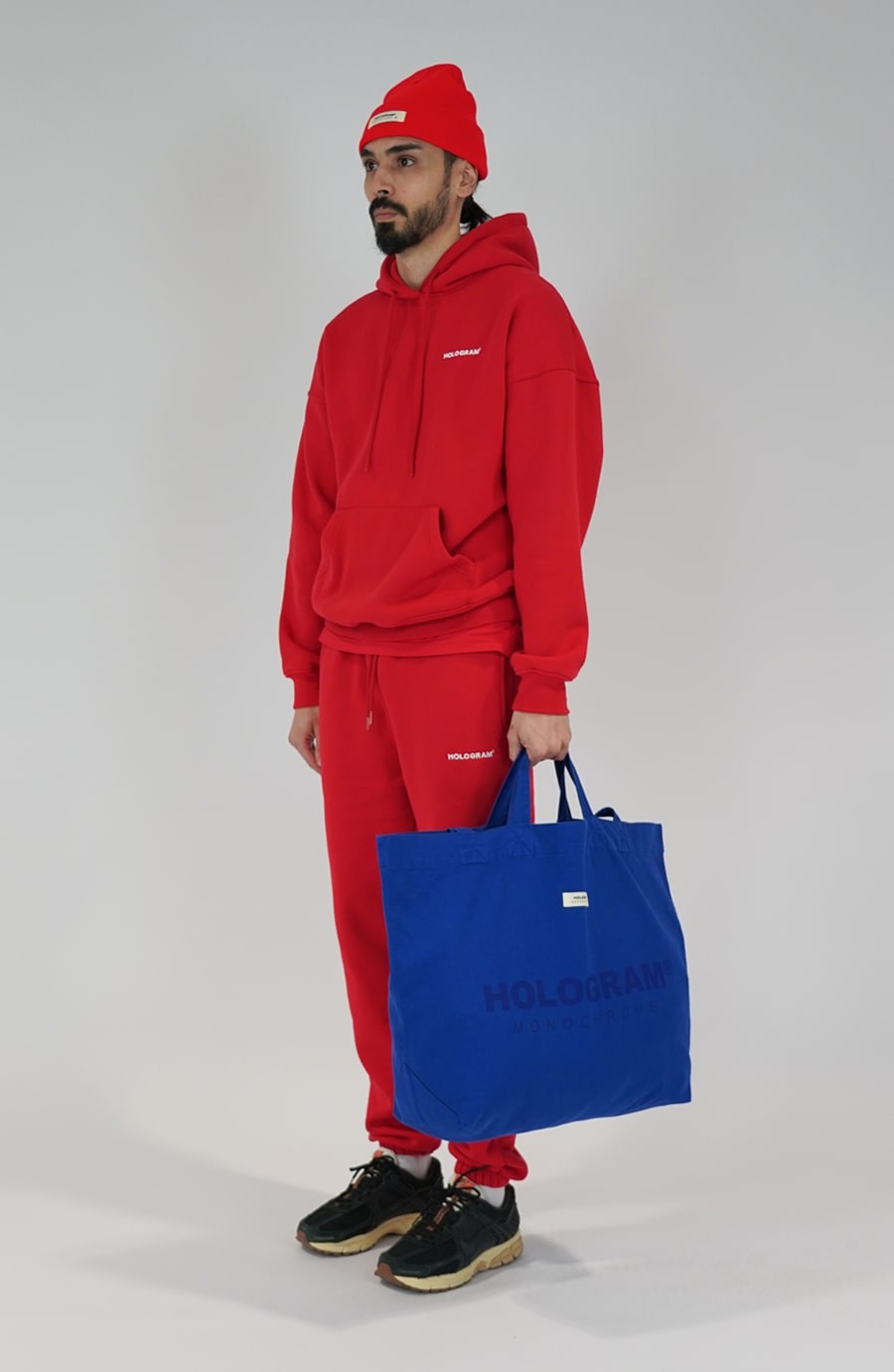 Tote bag streetwear Monochrome blue