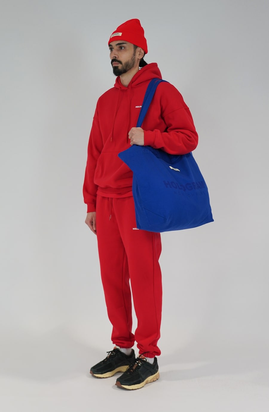 Tote bag streetwear Monochrome blue