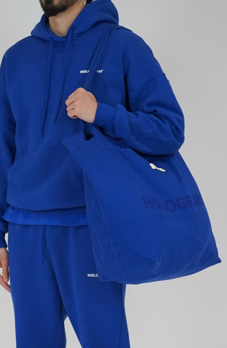 Tote bag streetwear Monochrome blue
