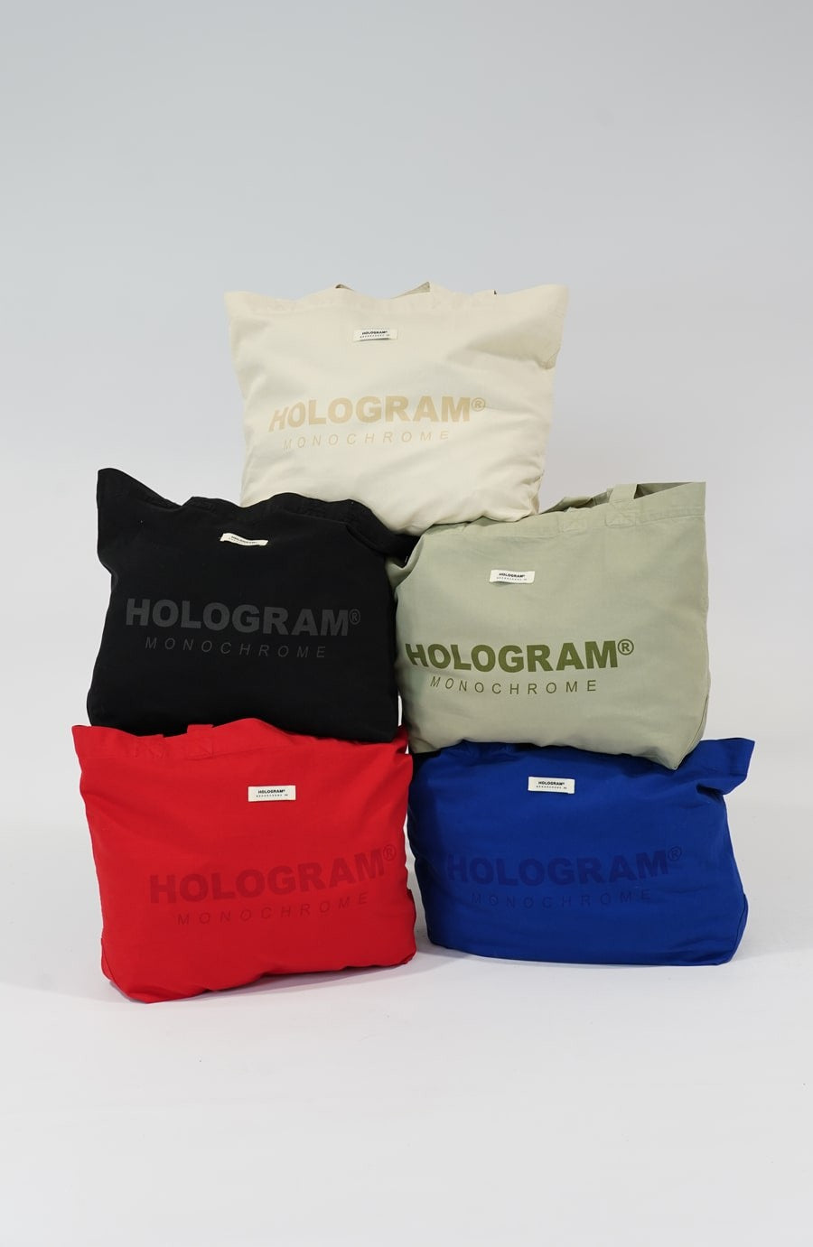 Tote bag streetwear Monochrome red