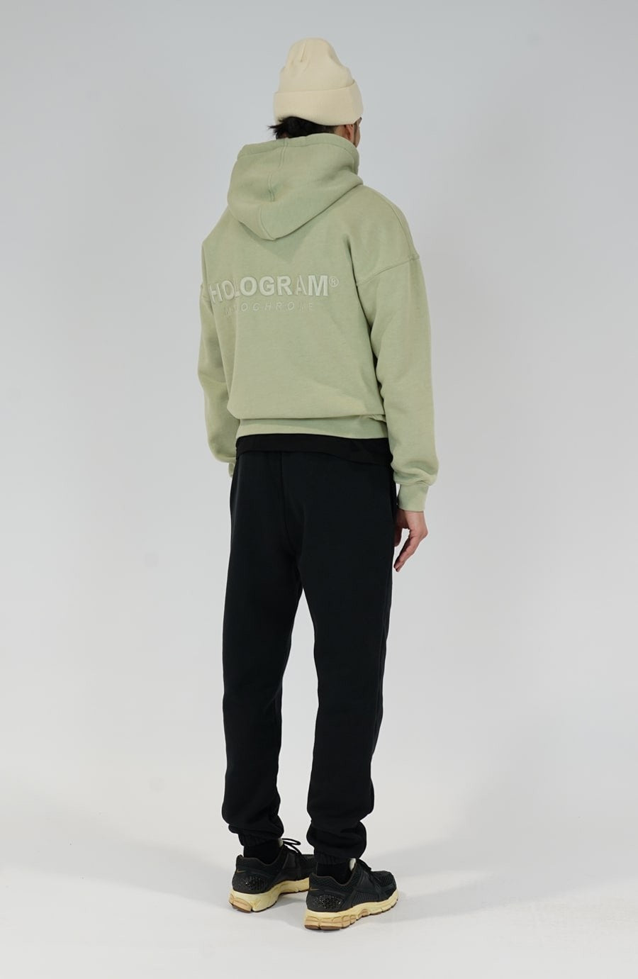 Hoodie streetwear Monochrome 02 olive