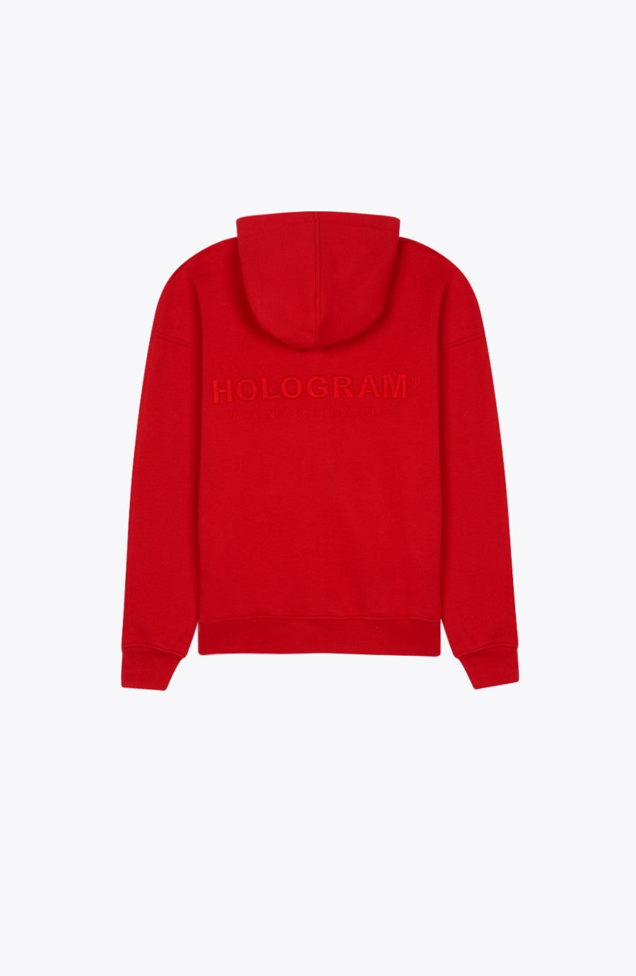 Hoodie streetwear Monochrome 02 red