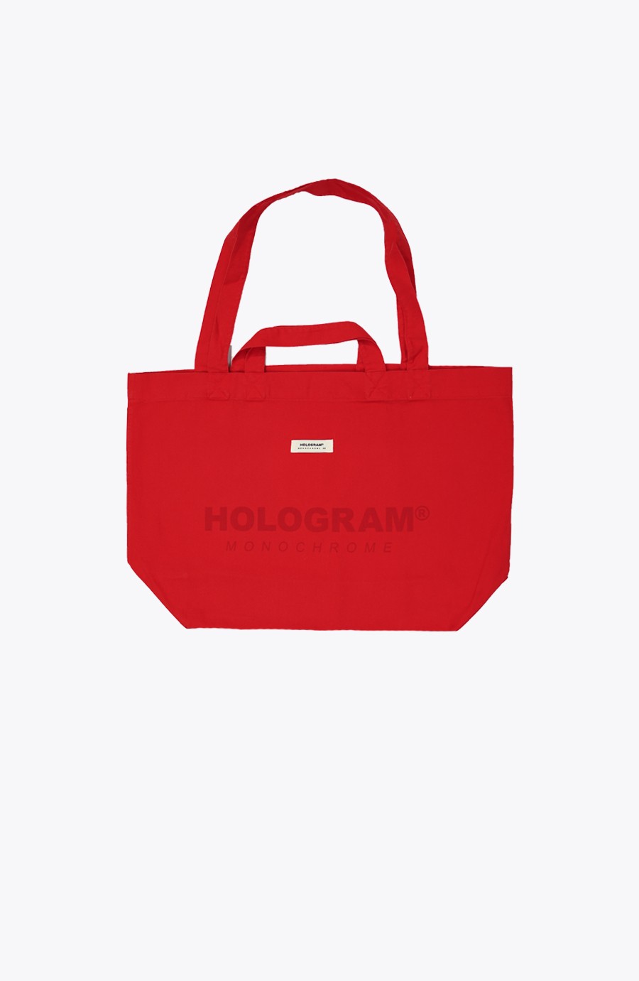 Tote bag streetwear Monochrome red