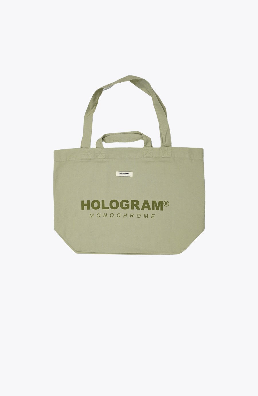 Monochrome olive streetwear tote bag