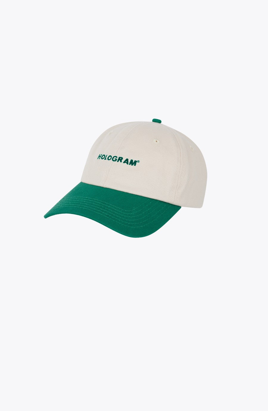 Two-tone green streetwear cap