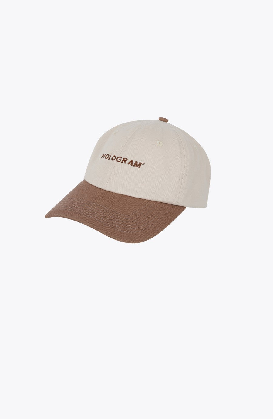 Two-tone brown streetwear cap