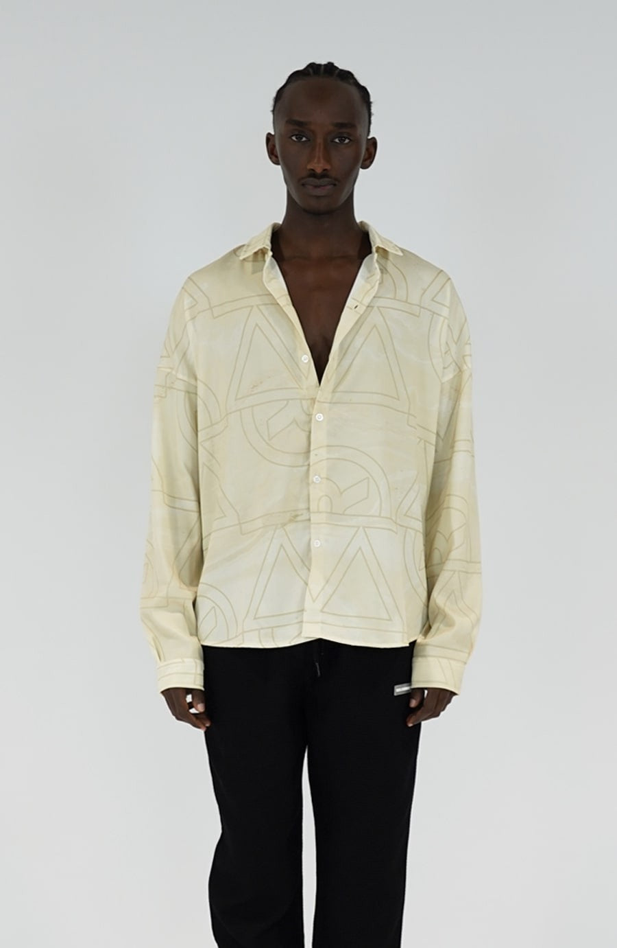 Chemise streetwear Land beige