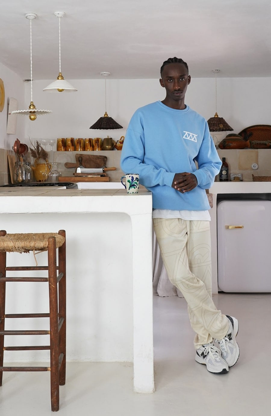 Pantalon streetwear Land beige