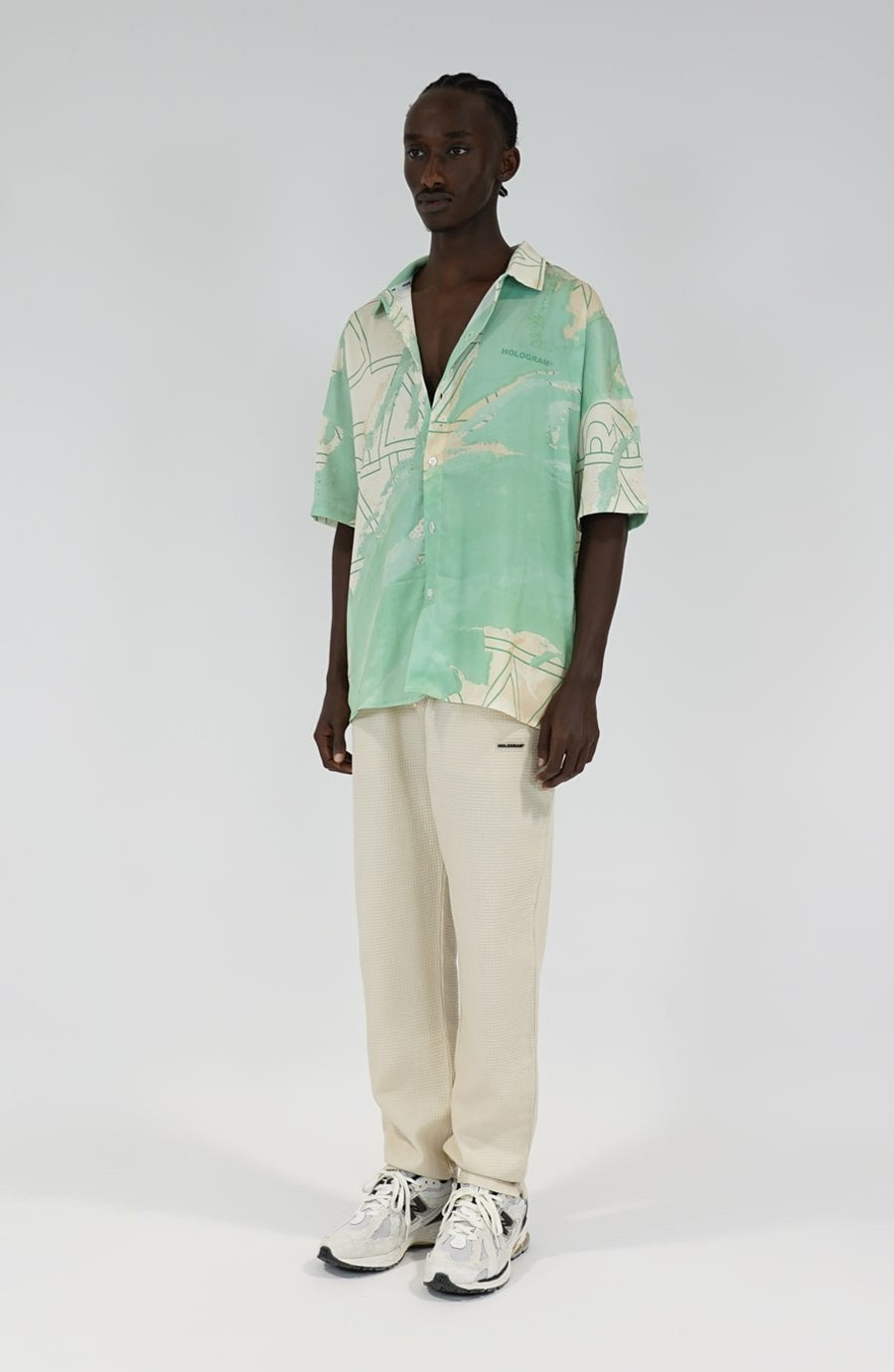 Chemise streetwear Land green