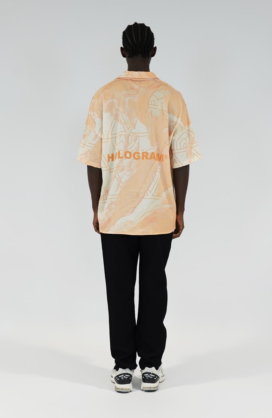 Chemise streetwear Land orange