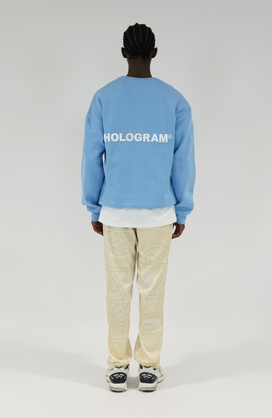 Crewneck streetwear Relief blue