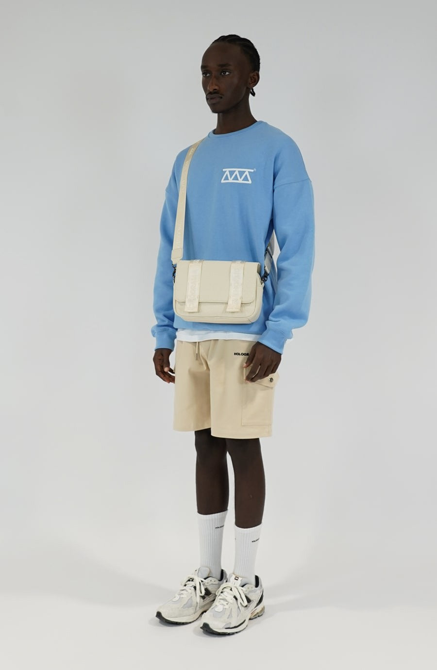 Sacoche streetwear Monogram beige