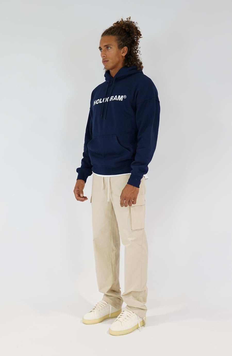 Emblem navy streetwear hoodie