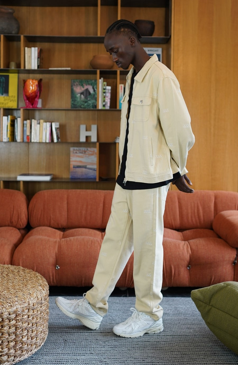 Pantalon streetwear Denim beige