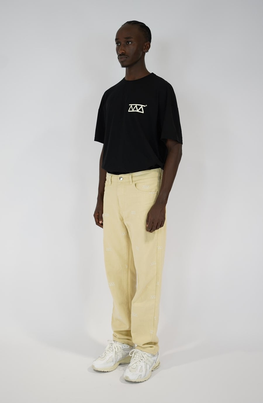 Pantalon streetwear Denim beige