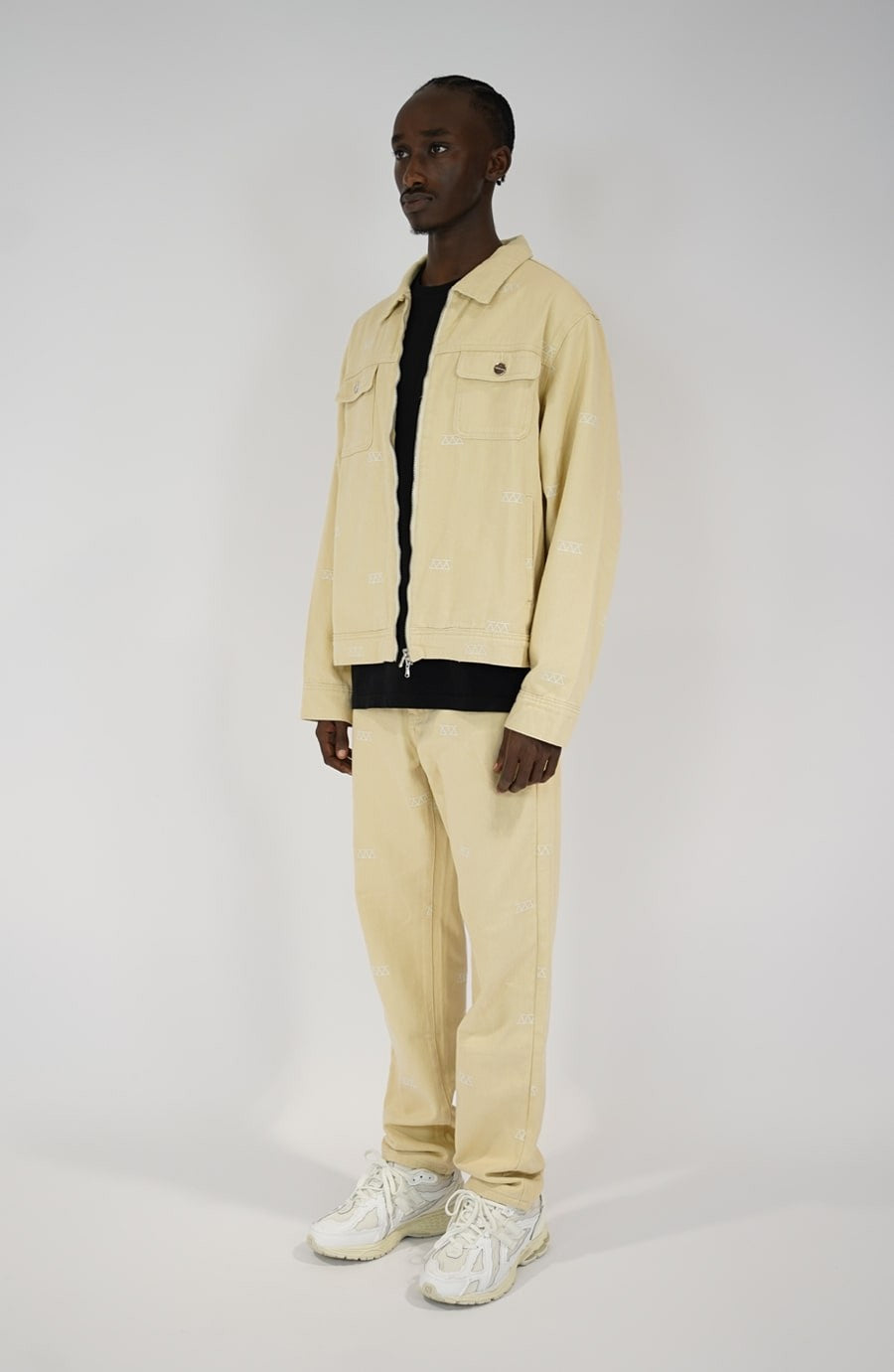 Pantalon streetwear Denim beige