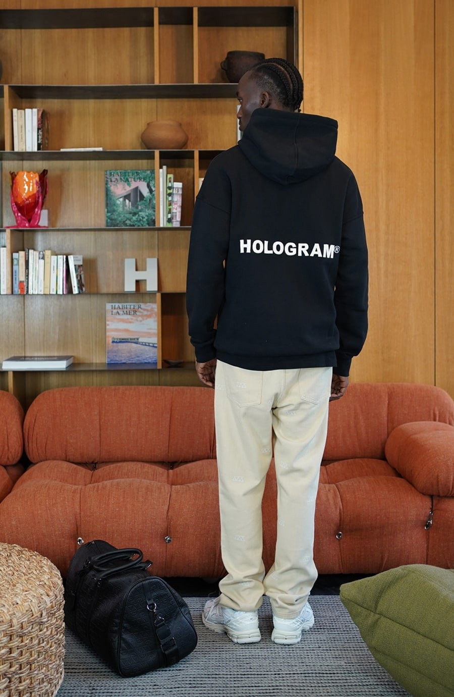 Hoodie streetwear Relief black