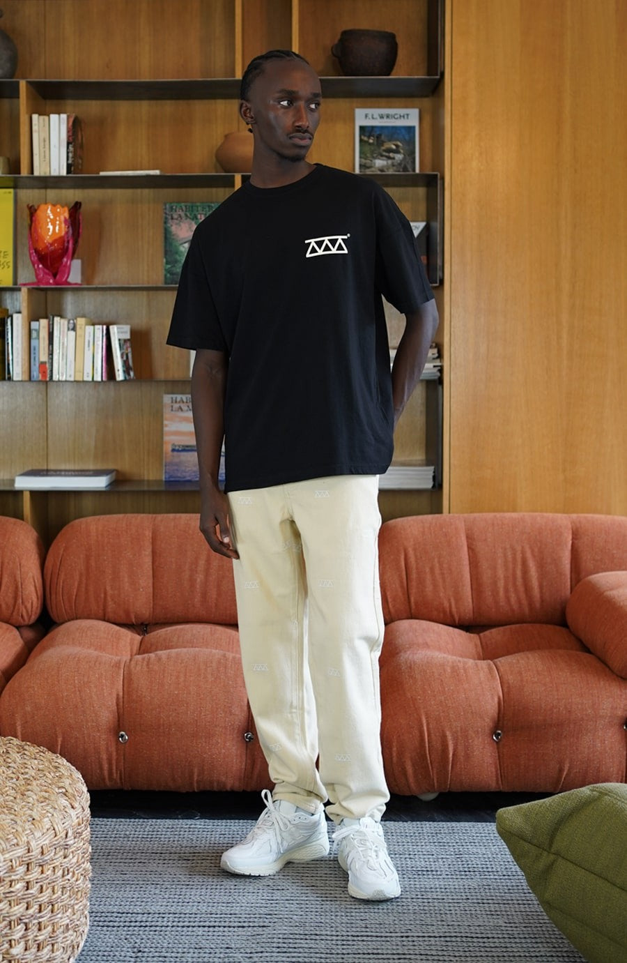 T-shirt streetwear Relief black