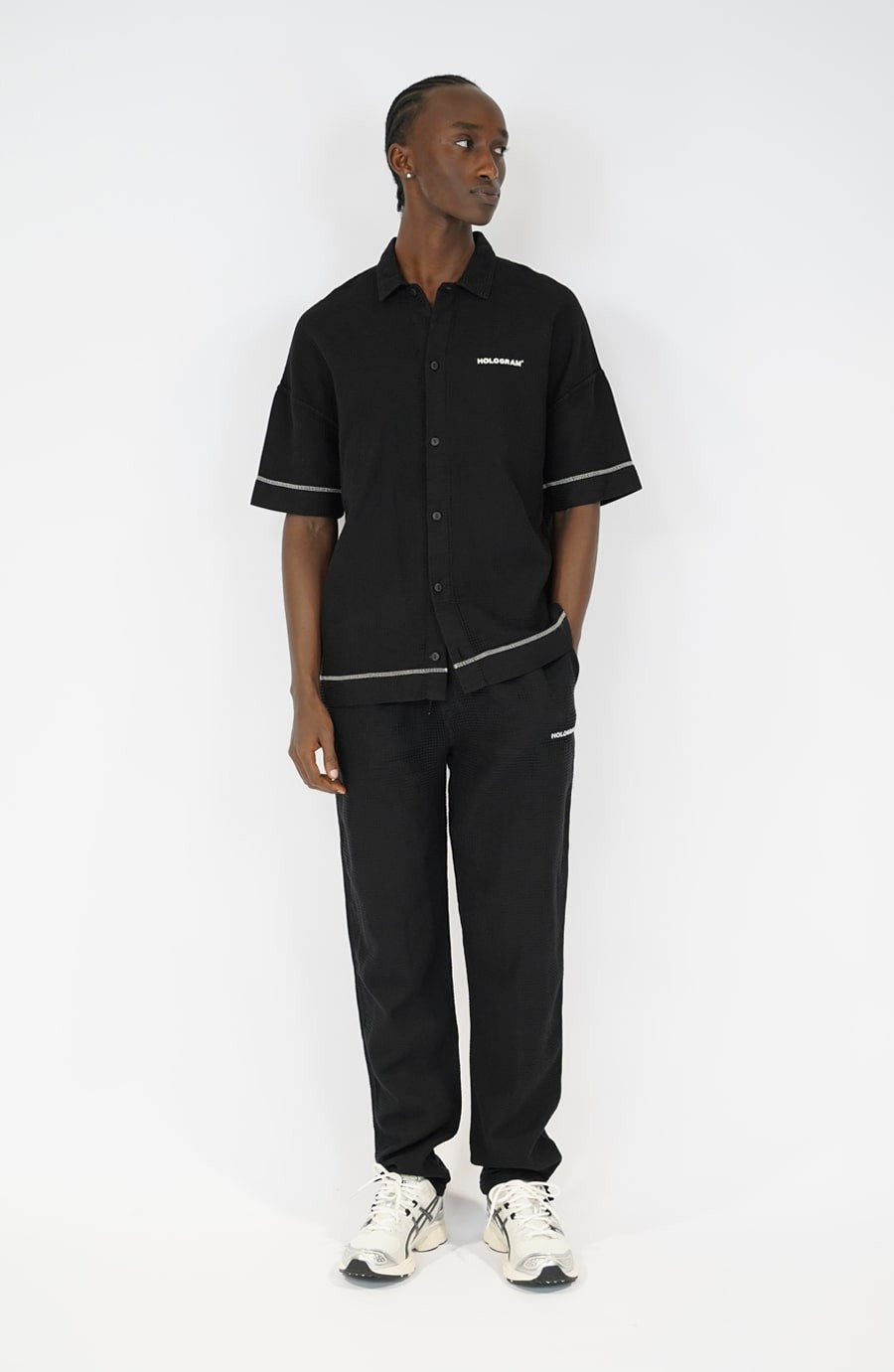 Pantalon streetwear Waffle black