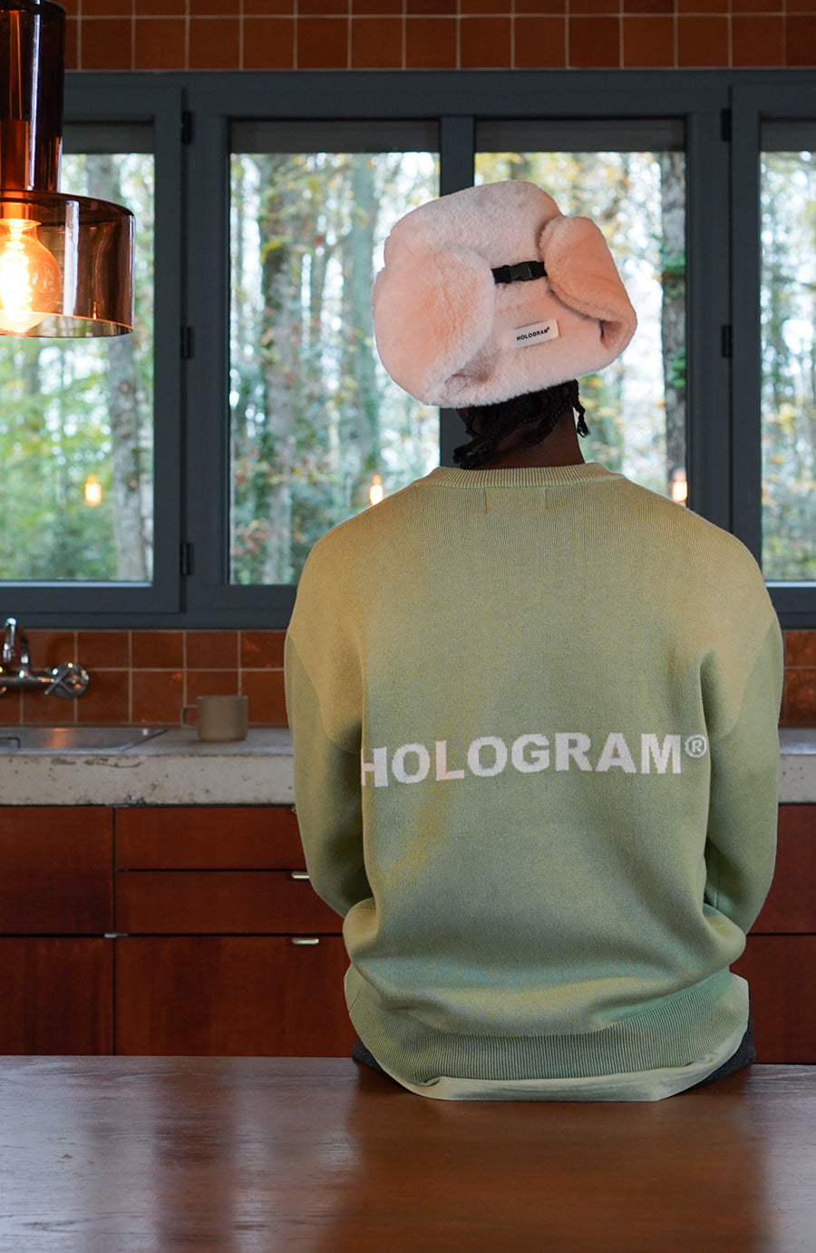 Heat beige streetwear chapka