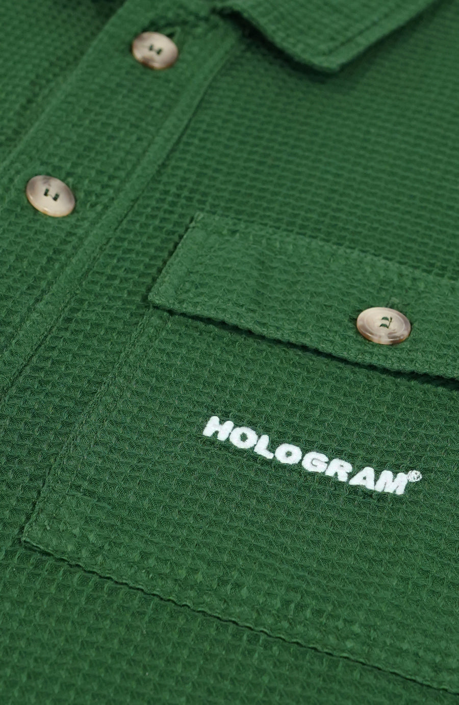 Chemise streetwear Waffle green