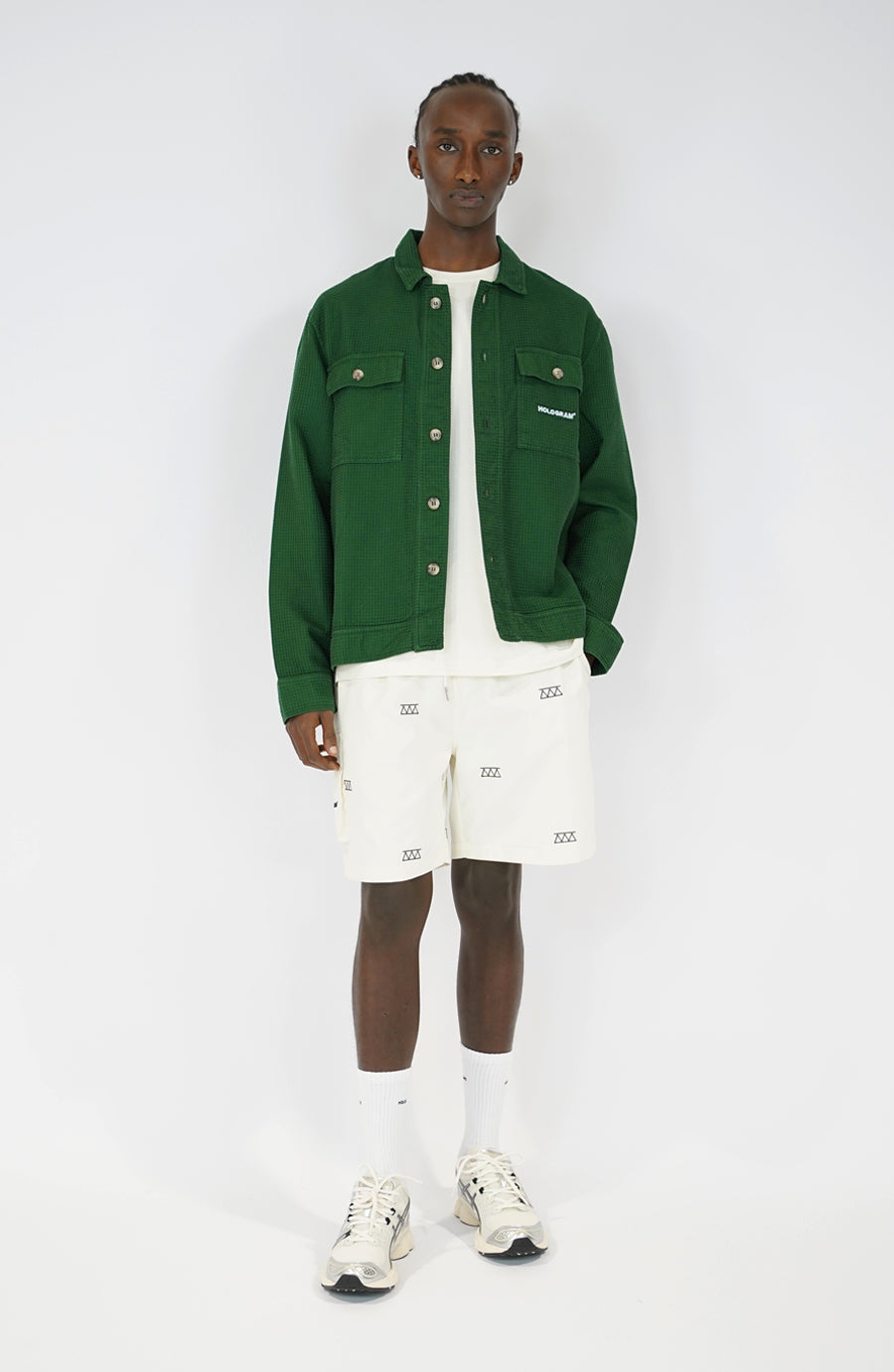 Chemise streetwear Waffle green