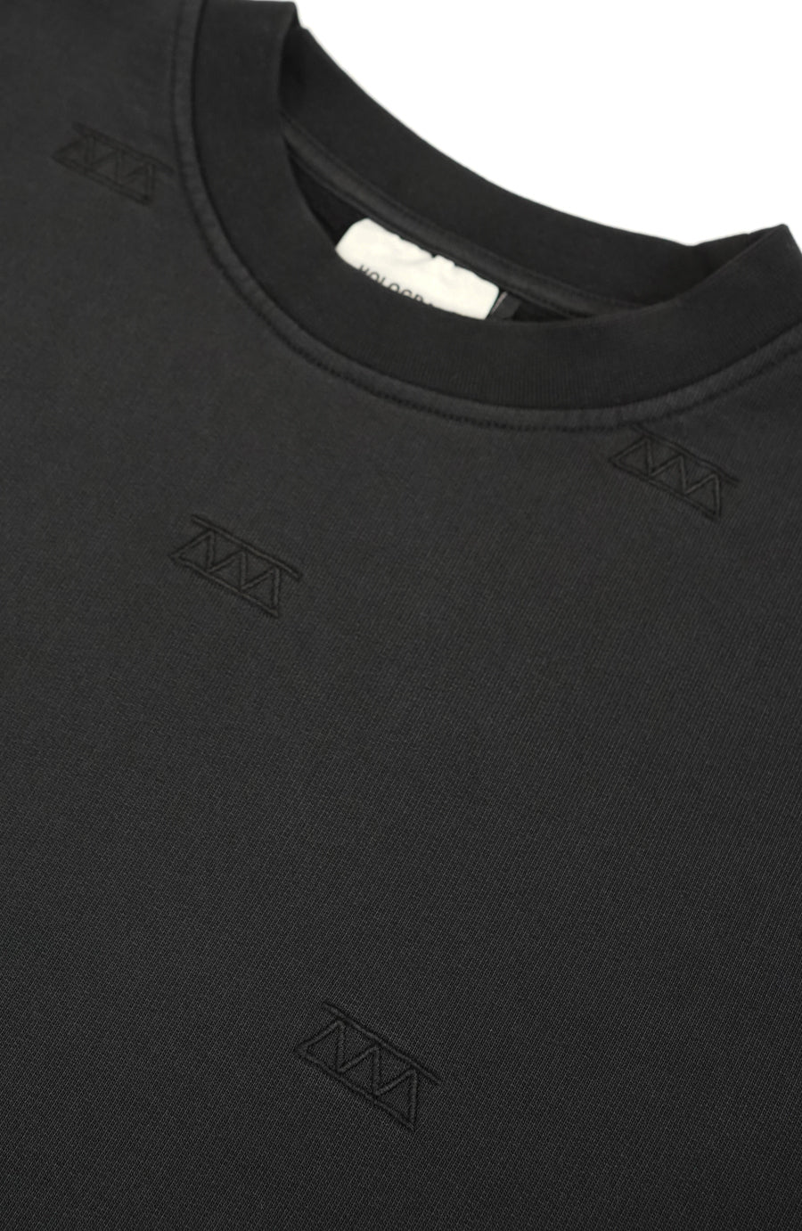 All over black crewneck streetwear