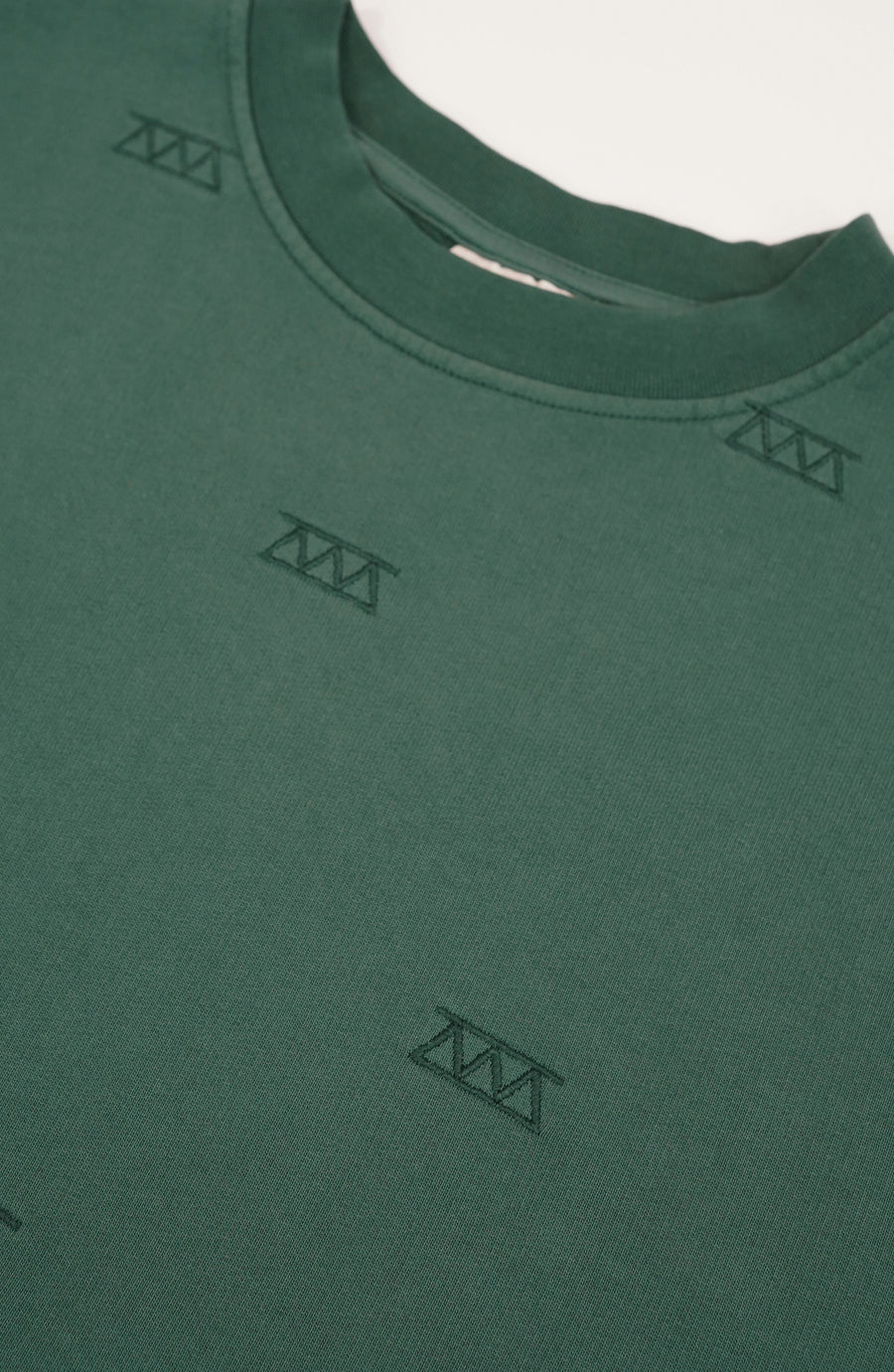 All over green crewneck streetwear