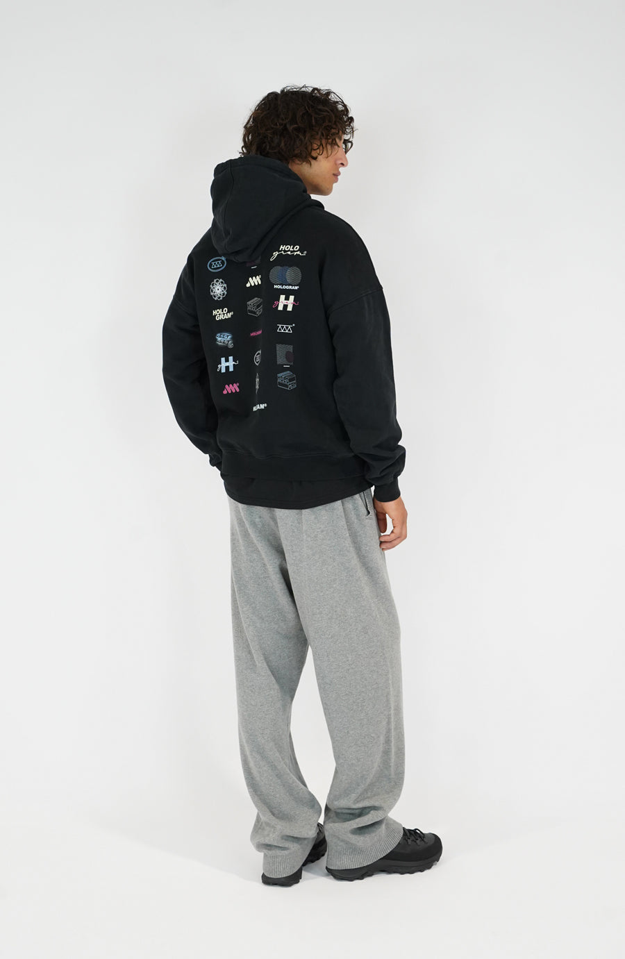 Unit black streetwear hoodie