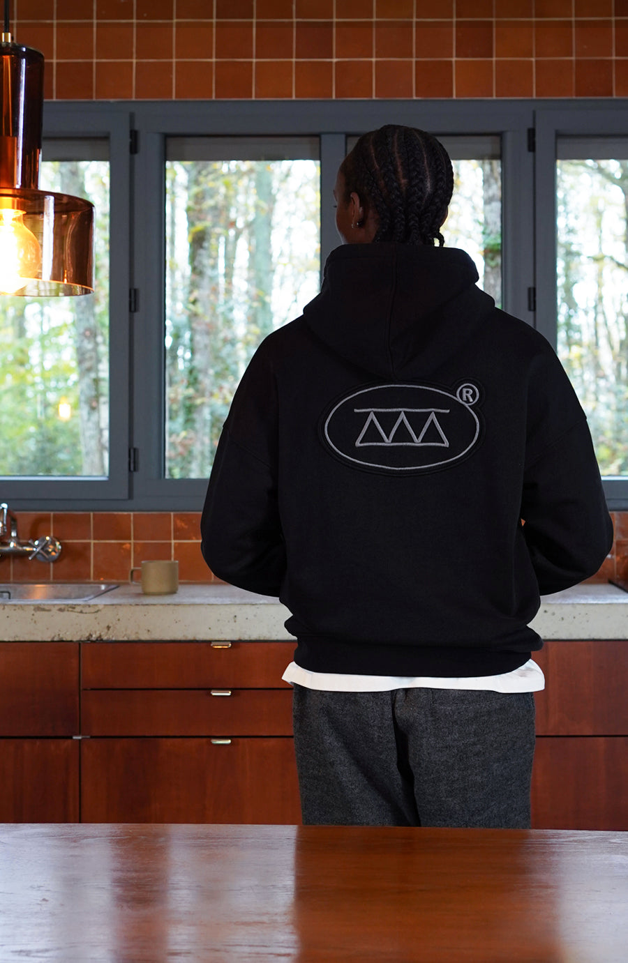 Hoodie streetwear Ring black