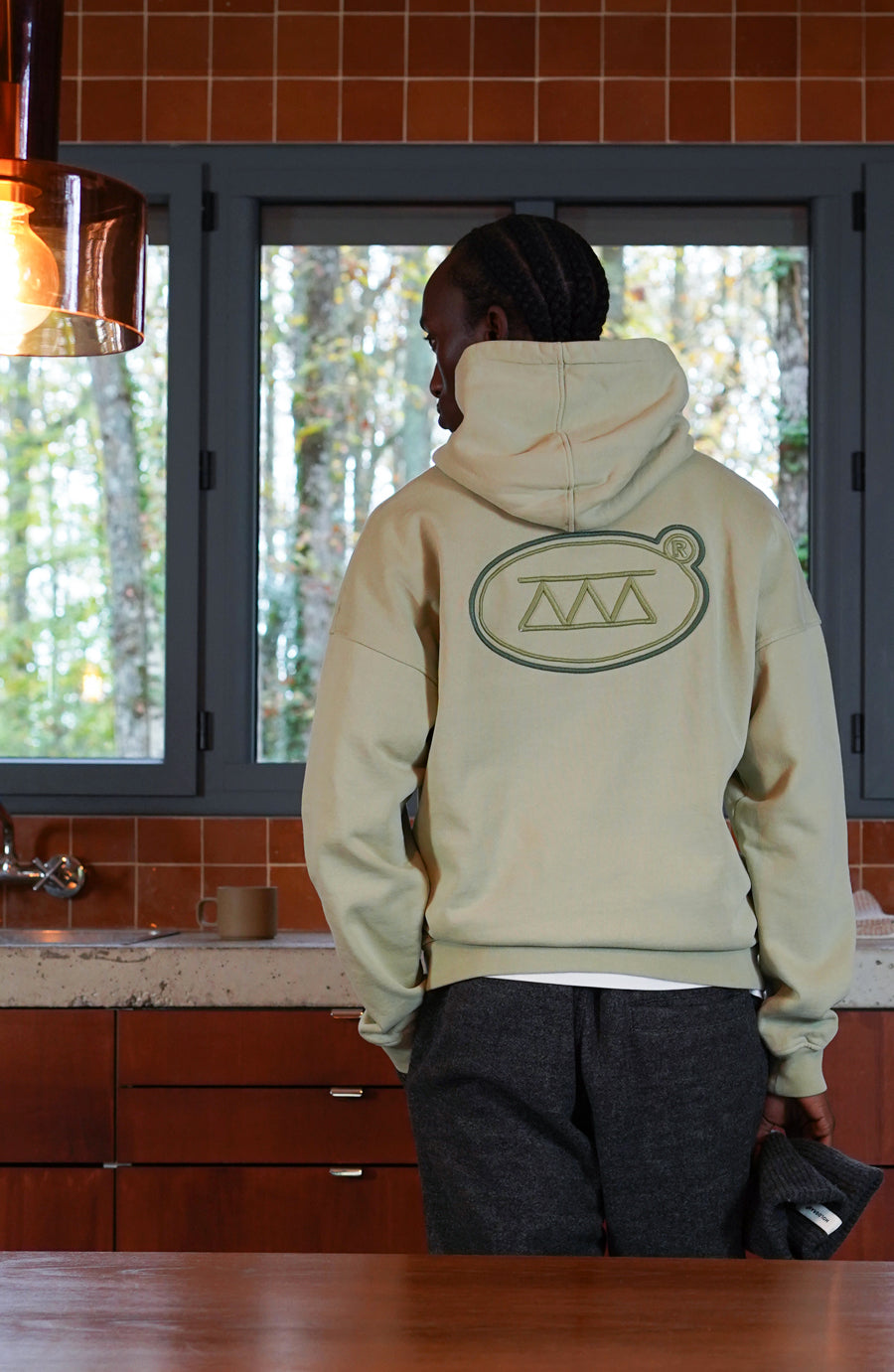 Ring olive streetwear hoodie