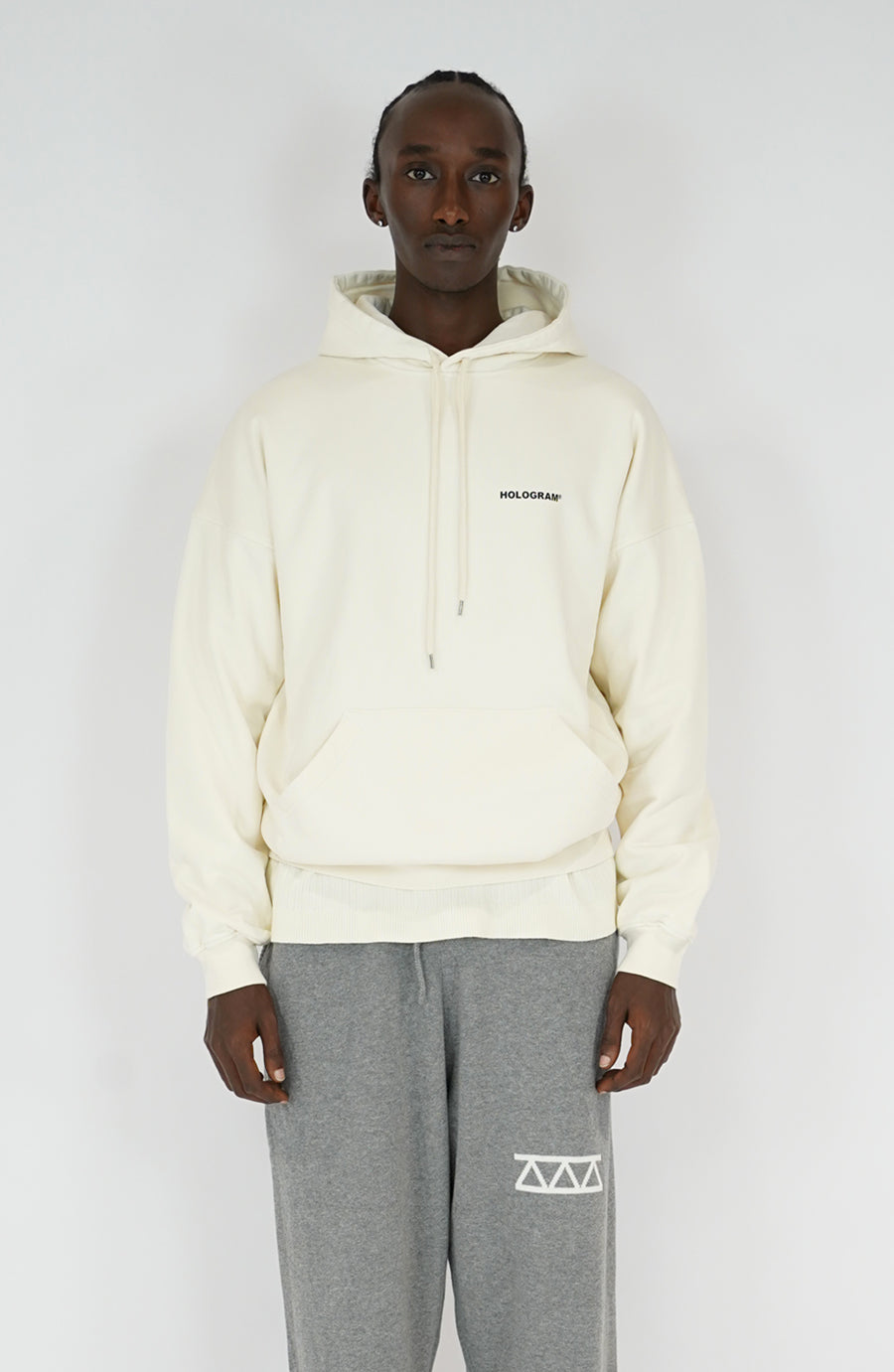 Unit beige streetwear hoodie