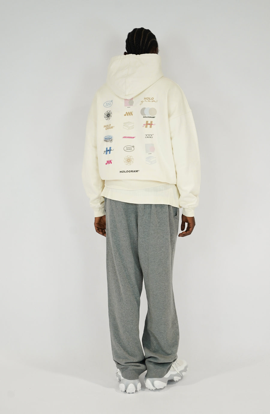 Unit beige streetwear hoodie