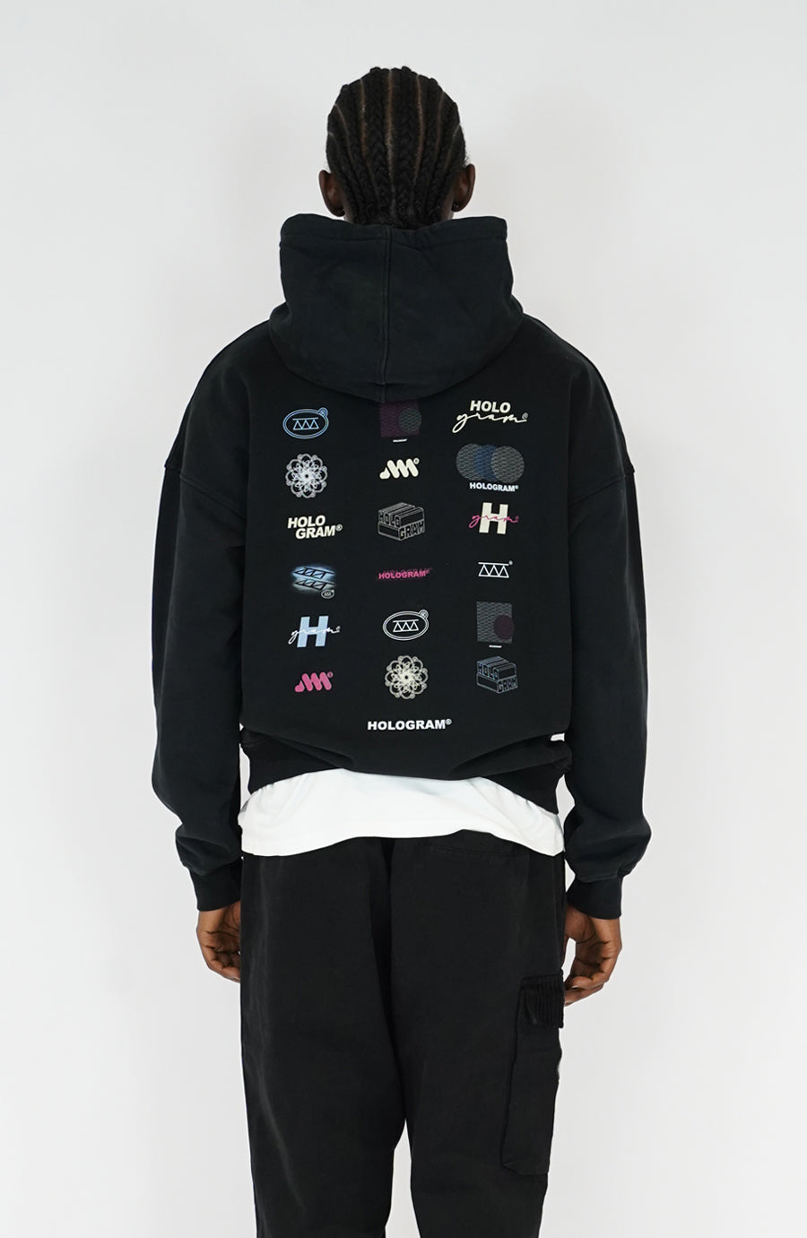Unit black streetwear hoodie