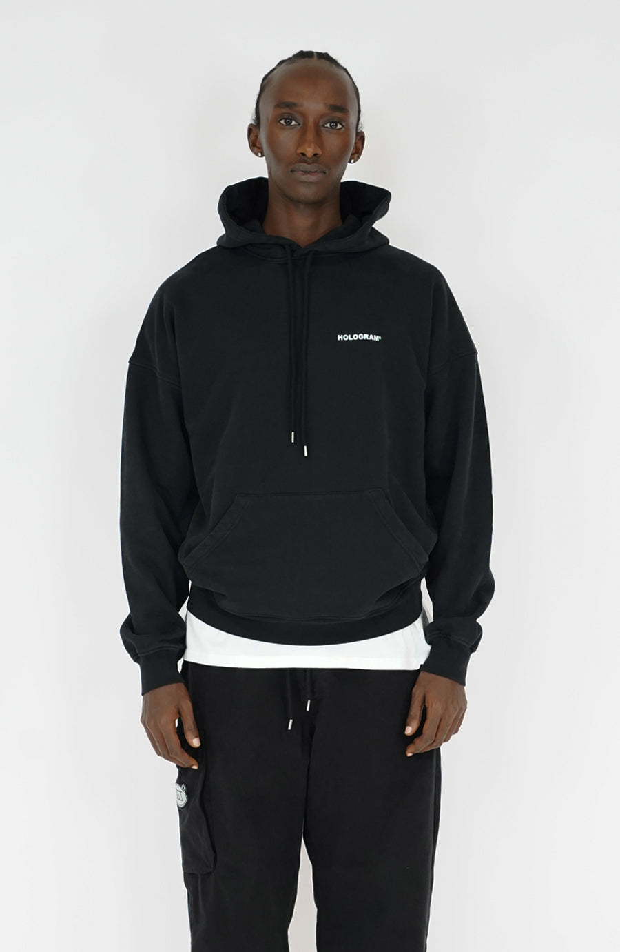 Unit black streetwear hoodie