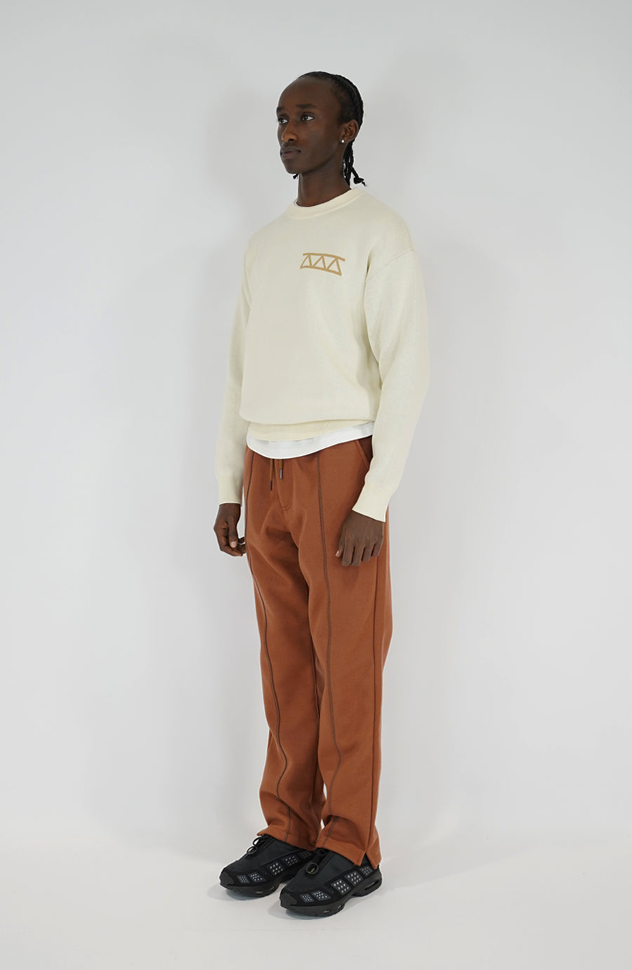 Knit streetwear Relief beige