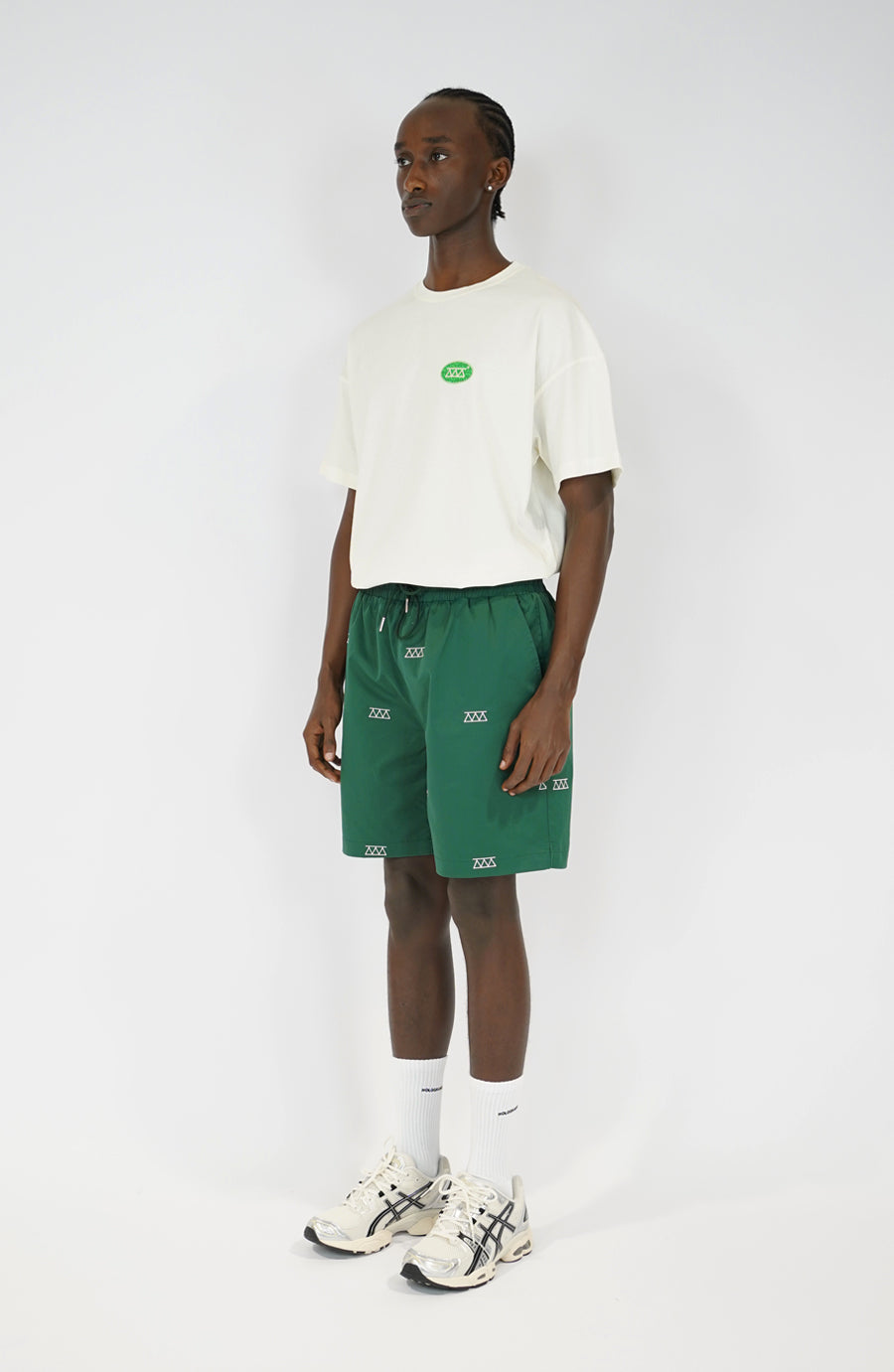Short streetwear All over green