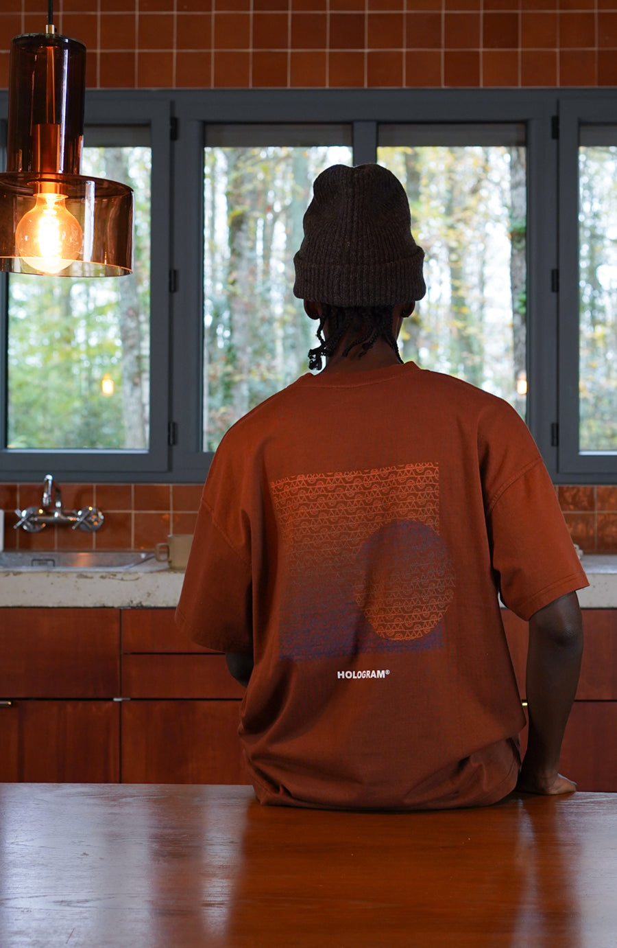 T-shirt streetwear Solar brown