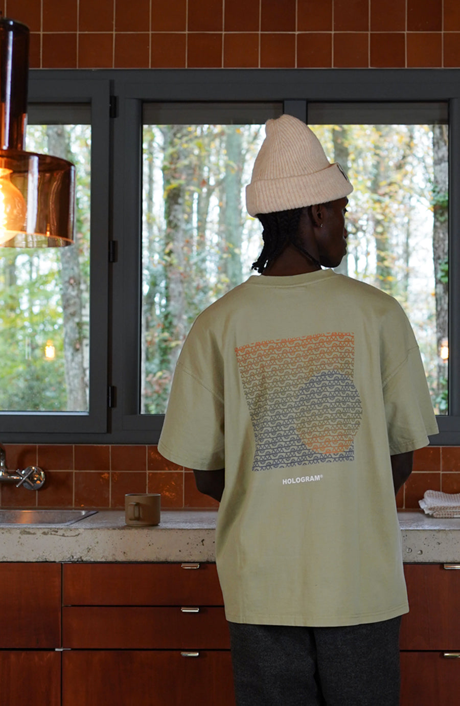 T-shirt streetwear Solar olive